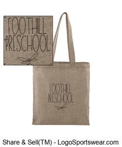 Recycled 5 oz. Cotton Twill Tote Design Zoom